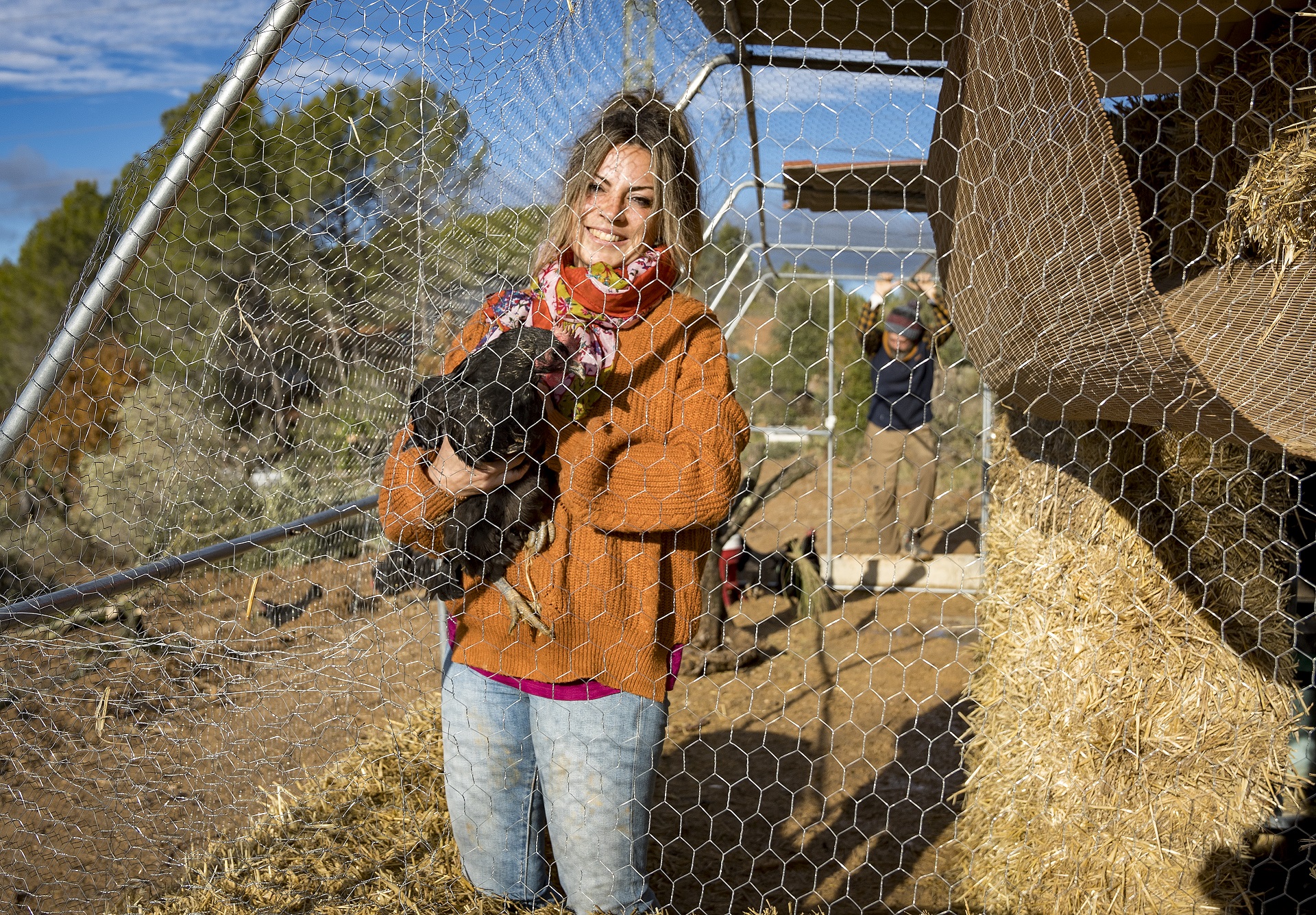 Tatiana Segura i Sergi Ruiz, arrendataris del banc de terres del PRM. PATXI URIZ | DIPUTACIÓ DE BARCELONA