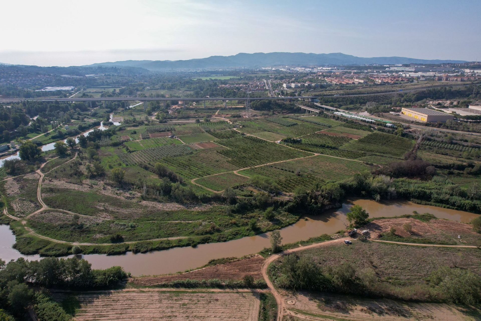 Vista aèria del Parc Rural del Montserrat. HUW JAMES | INSTITUT FORESTAL EUROPEU